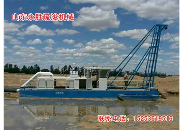 河北水电站抽沙船现场